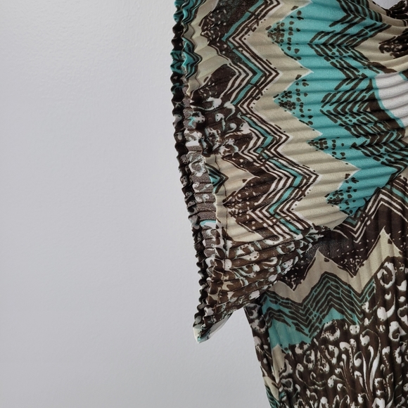 Women's Button Front Short Sleeve Crepe Blouse  Sz 3x - Picture 3 of 8